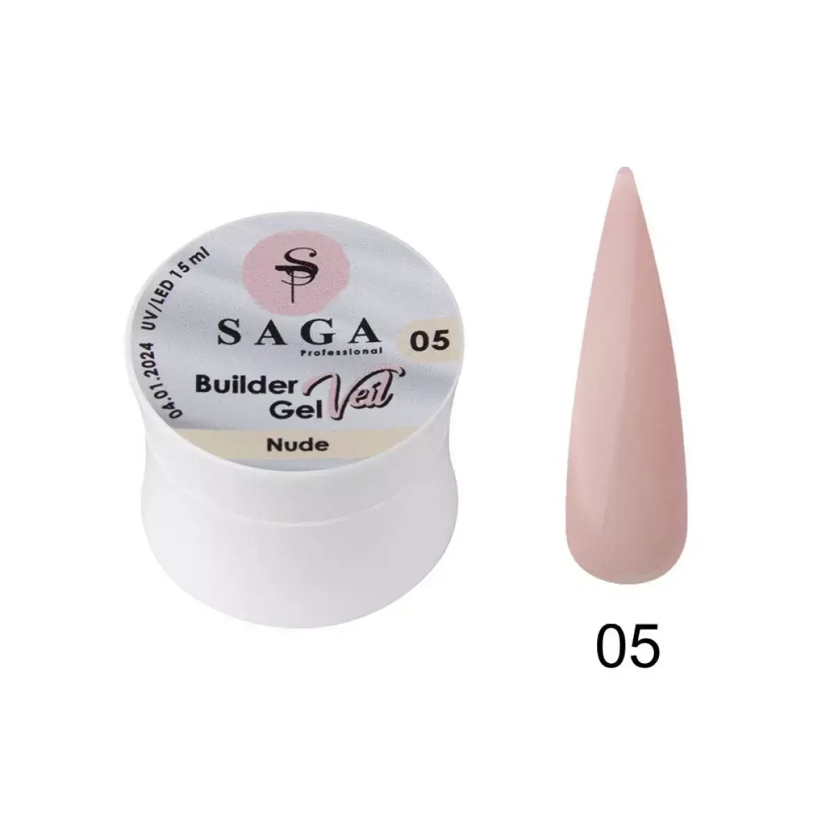 

Гель моделирующий Saga Professional Nude 15 мл №05
