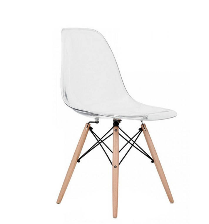 

Стул из поликарбоната СДМ-Групп Тауэр Вуд А ножки деревянные прозрачный