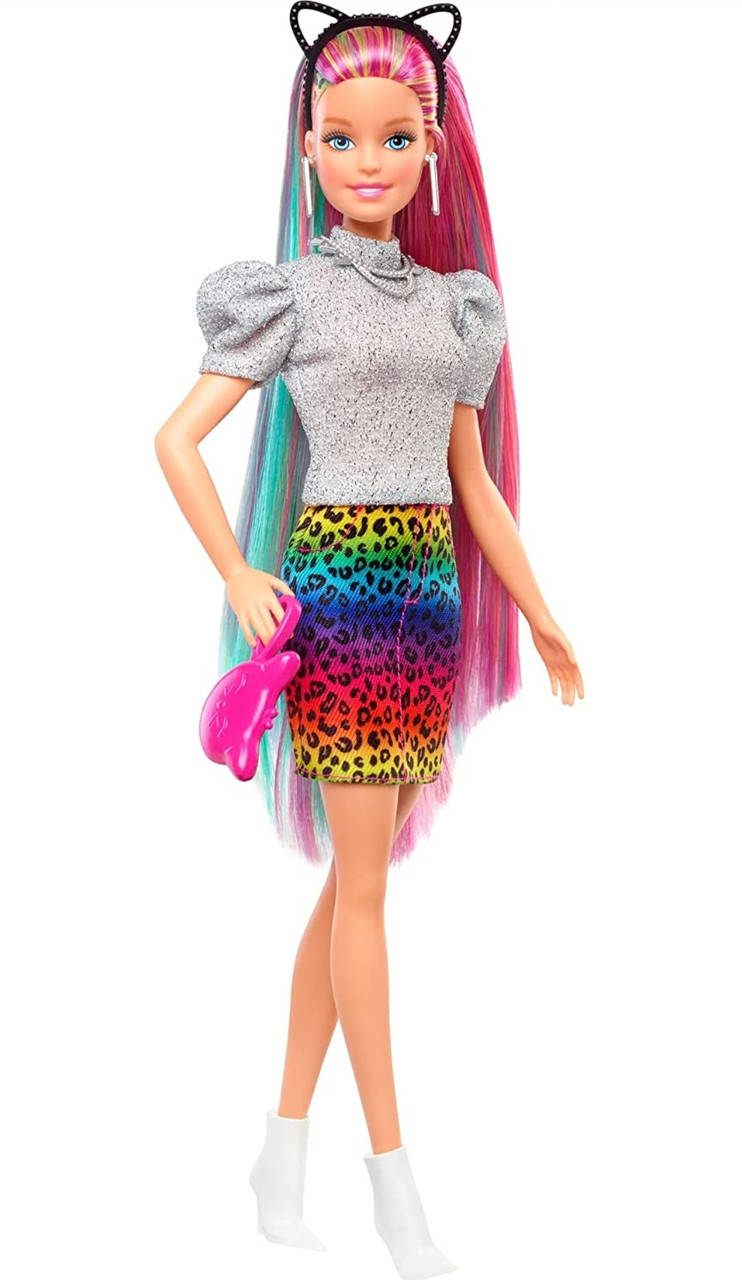 

Лялька Барбі Райдужний леопард Barbie Leopard Rainbow Hair Doll Blonde
