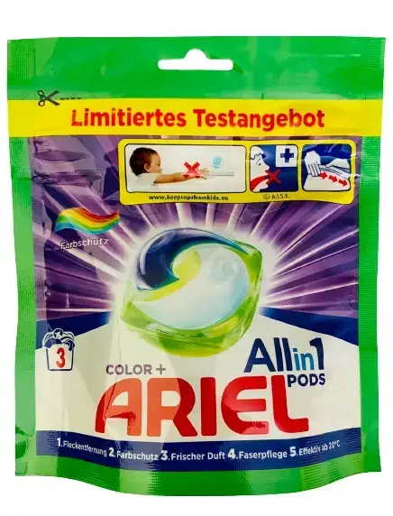 

Капсулы для стирки Ariel Pods 3 в 1 "Color+" (3шт.)