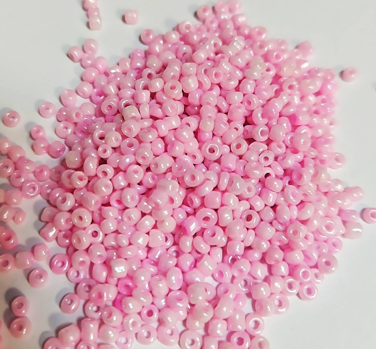 

Бисер мелкий Китай 50 грамм, цвет розовый