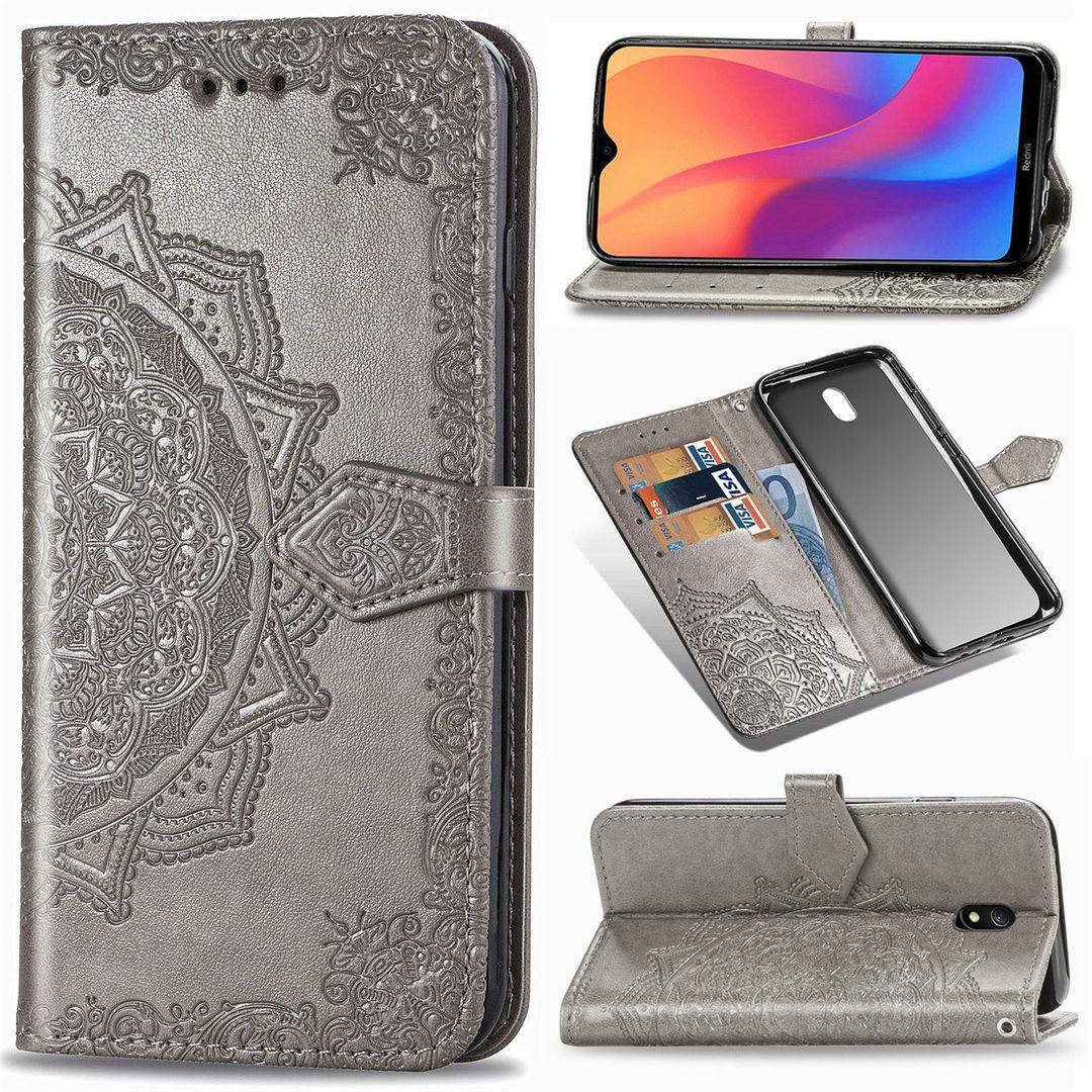 

Чехол Vintage для Xiaomi Redmi 8A книжка кожа PU серый