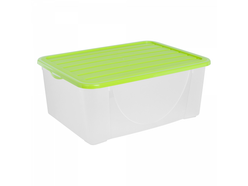 

Емкость для хранения вещей с крышкой 9,6л. (оливк.)