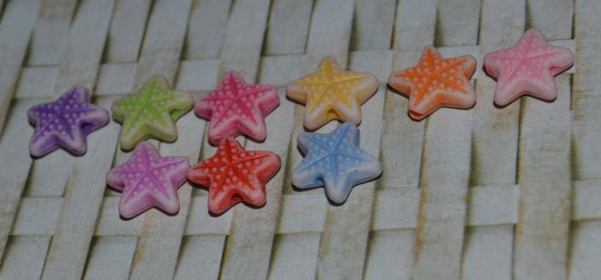 

Бусина для детского творчества. морская звнздочка. 11 на 12 мм