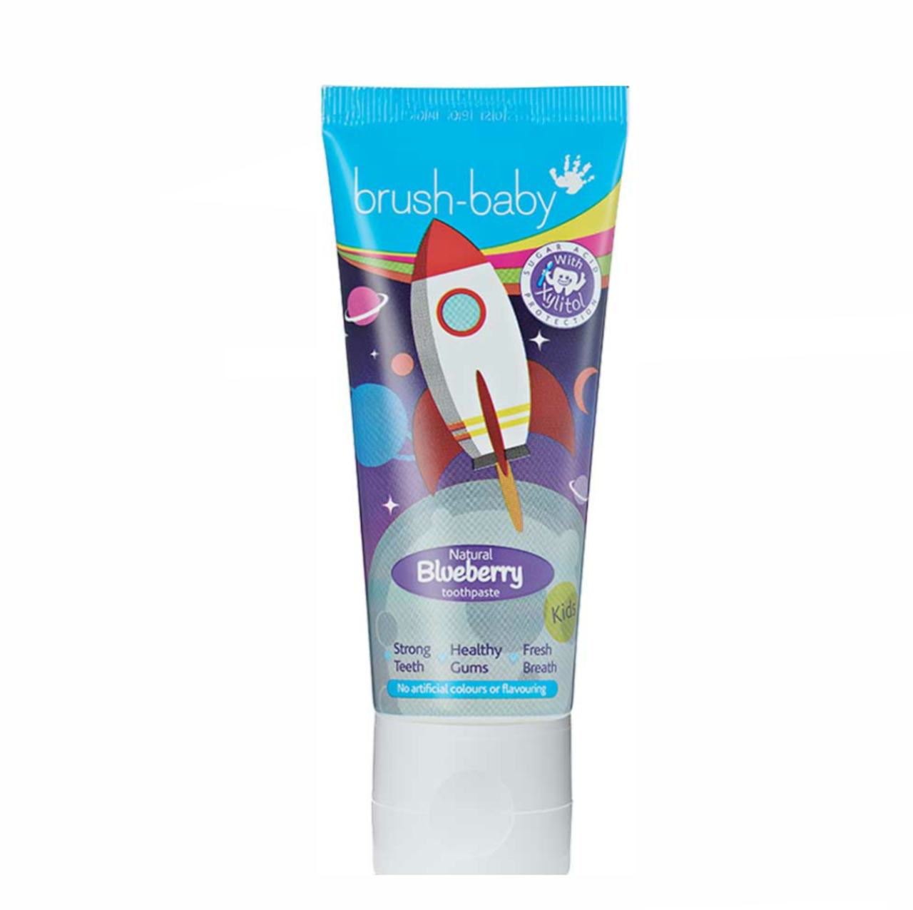 

Детская зубная паста Brush-Baby Ракета от 3 лет (фтор 1350, вкус черники) 50 мл