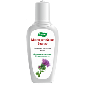 

Масло репейное для укрепления волос для всех типов легко смывается 100 мл Эвалар