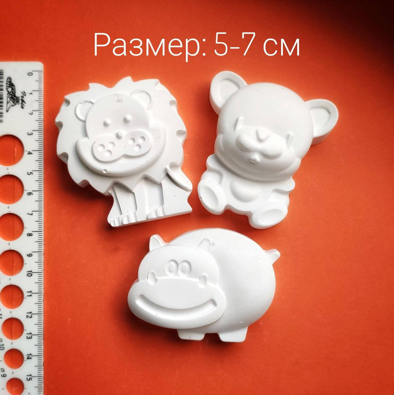 

Гипсовые фигурки звери, 3 шт. Гипсовые фигурки для рисования