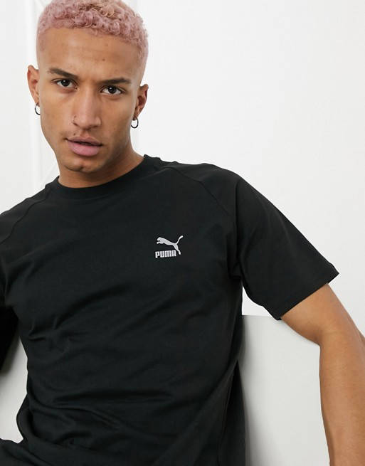 

Мужская Футболка PUMA (Пума) черная "В стиле"