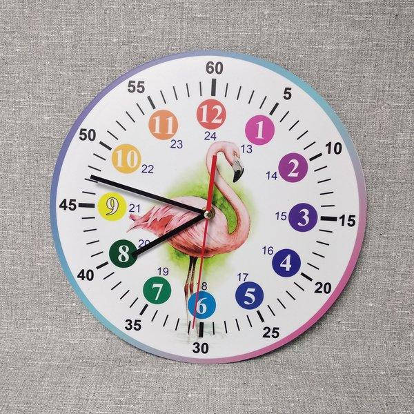 

Настенные часы Розовый фламинго 30 см