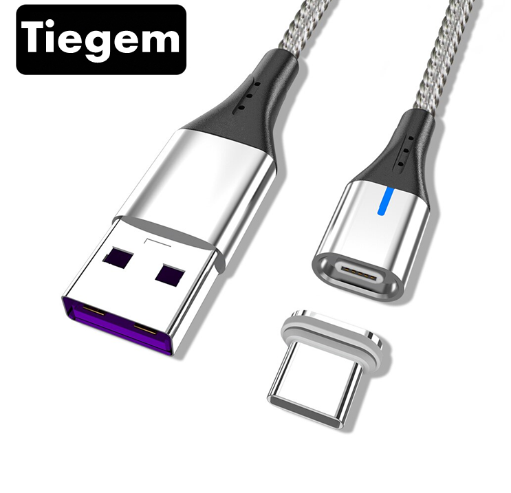 

Магнитный кабель для быстрой зарядки, передачи данных USB - Type-C зарядный провод для телефона смартфона R1S