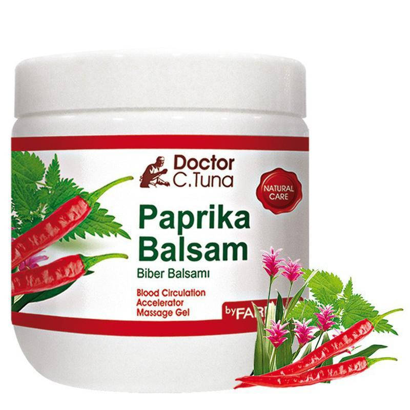 

Массажный гель с паприкой перцем 500мл согревающий гель от боли в суставах Farmasi.