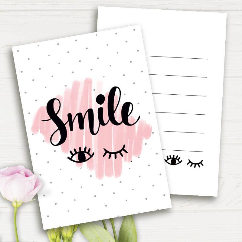 

Мини-открытка Smile 10шт/уп