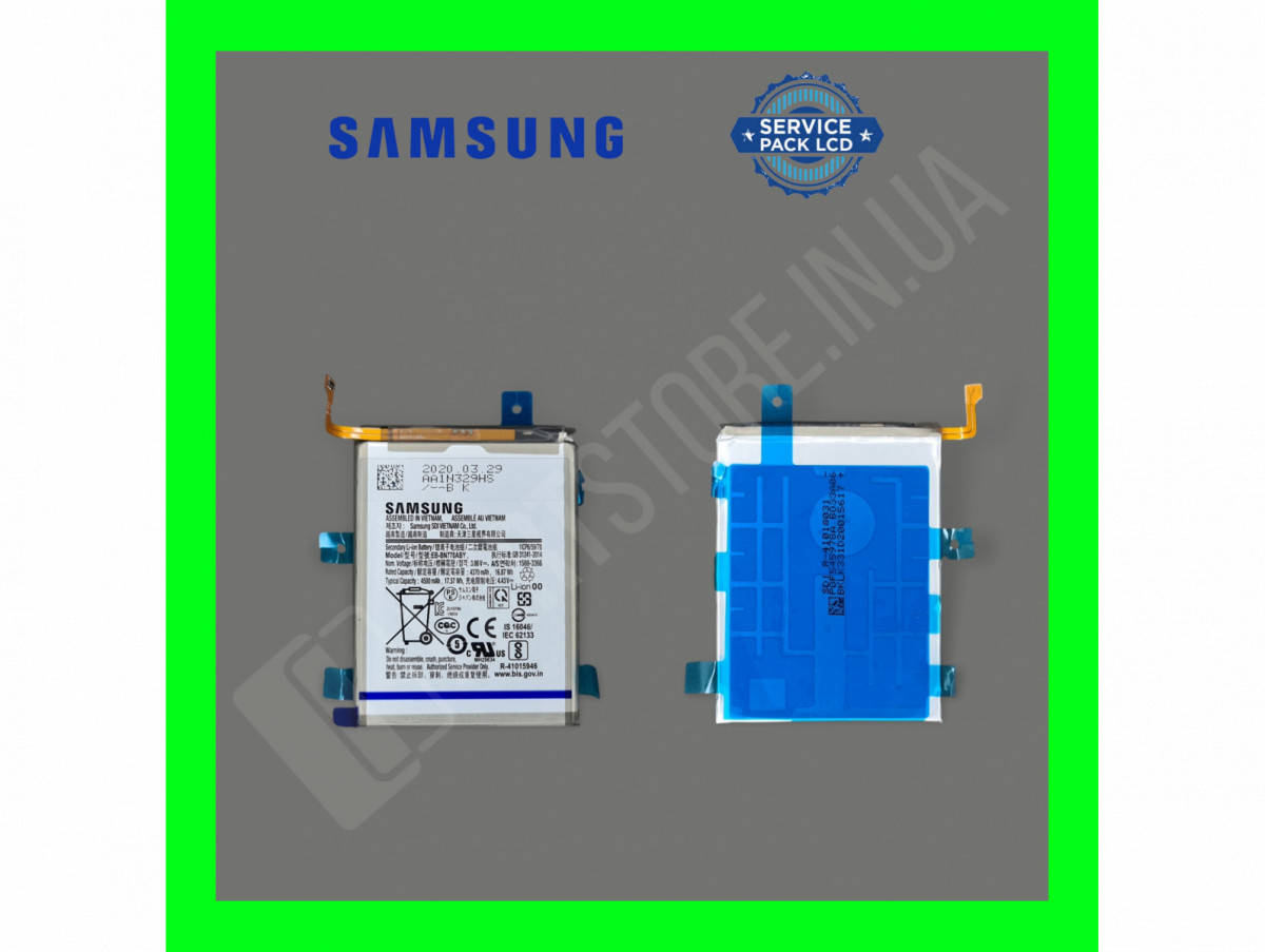 

Аккумулятор Samsung N770 Note 10 Lite (EB-BG770ABY) GH82-22054A сервисный оригинал