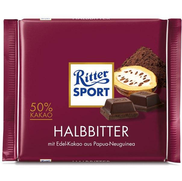 

Ritter Sport Halbbitter 50% Kakao 100 g