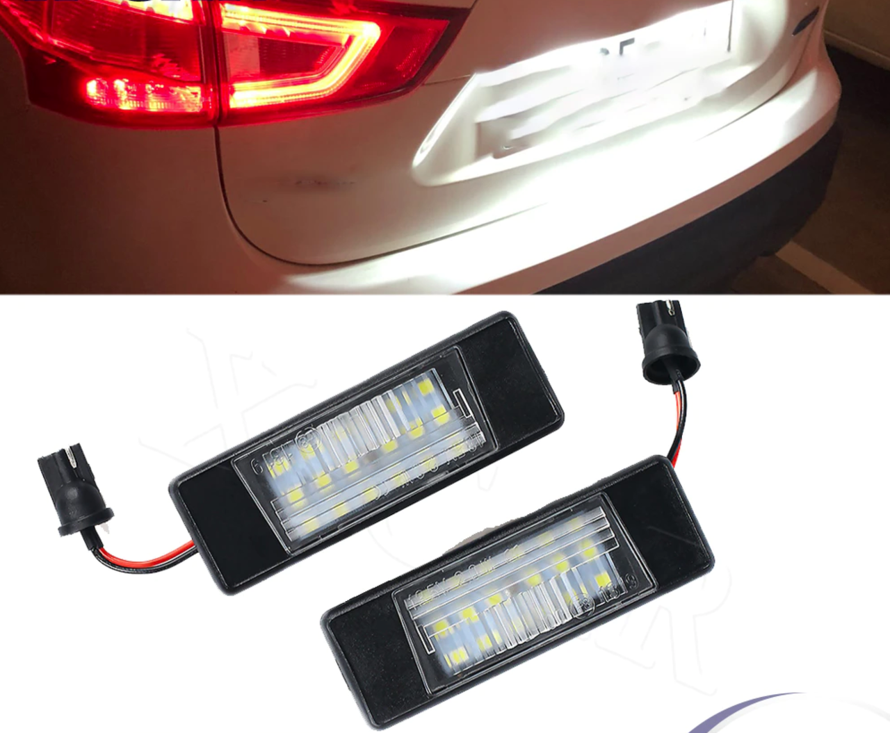 

LED подсветка номера для NISSAN (Ниссан) Primera, Teana, Pathfinder, Qashqai, X-Trail, Juke, Versa, Rogue