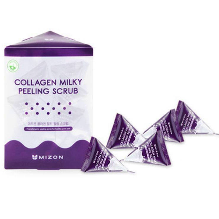 

Скраб для лица с коллагеном и молочным белком Mizon Collagen Milky Peeling Scrub 7g