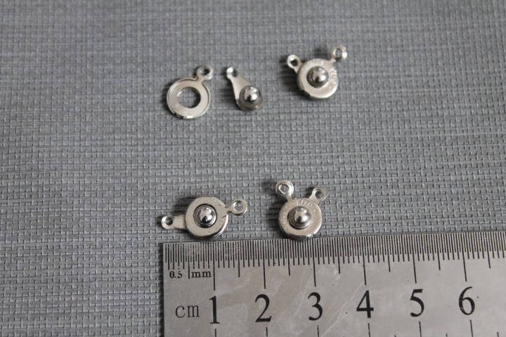 

Замочек - кнопка, 1 шт, цвет - серебро, Бронза