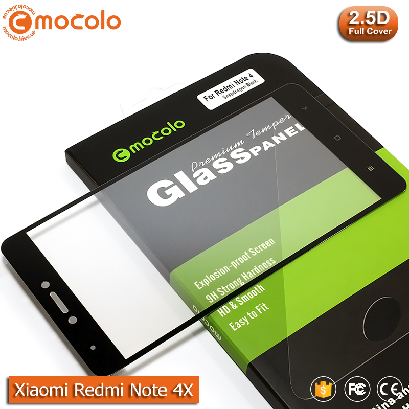 

Защитное стекло Mocolo Xiaomi Redmi Note 4X Full cover (Snapdragon) (Black), Черный