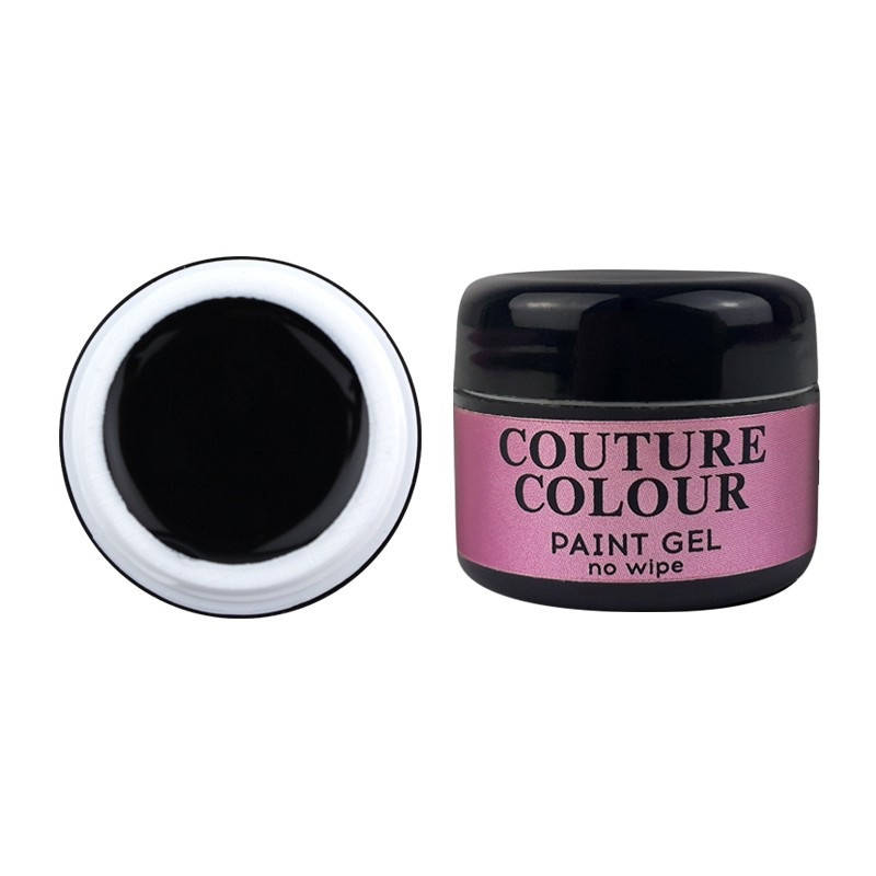 

Гель-фарба без липкого шару Couture Colour Paint Gel No Wipe Black, 5ml