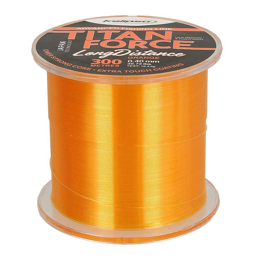 

Леска карповая Kalipso Titan Force Long Distance OR 300м 0.35, Оранжевый