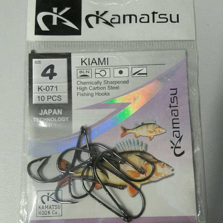 

Одинарный крючок Kamatsu №4 (10 шт/уп.)