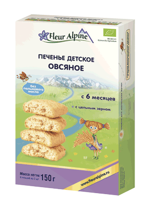 

Печенье детское Овсяное Флёр Альпин, 150г
