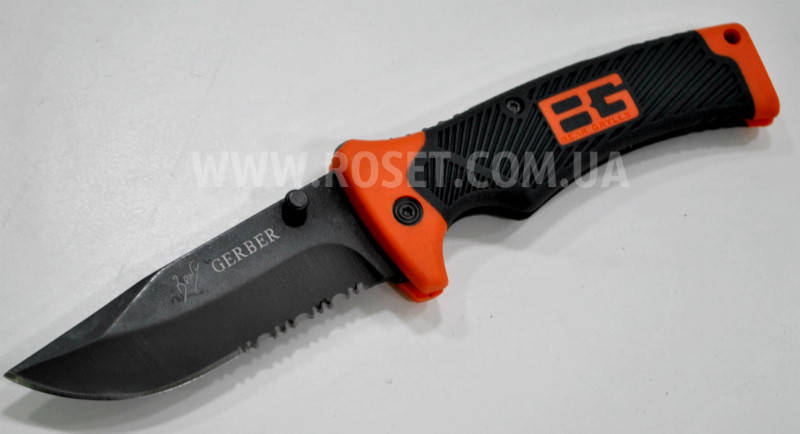 

Нож выживальщика - Bear Grylls Scout Knife Gerber с чехлом, Оранжевый