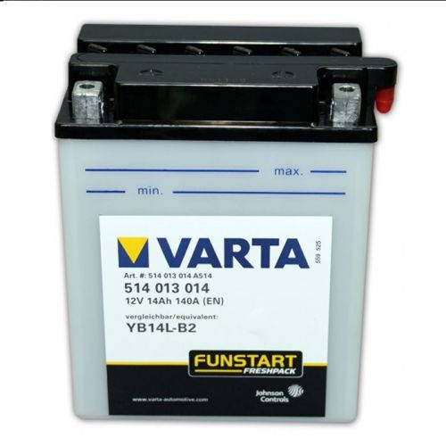 

VARTA 514013014A514 Мото аккумулятор 14 А/ч, 190 А, (-/+), 136x91x168 мм