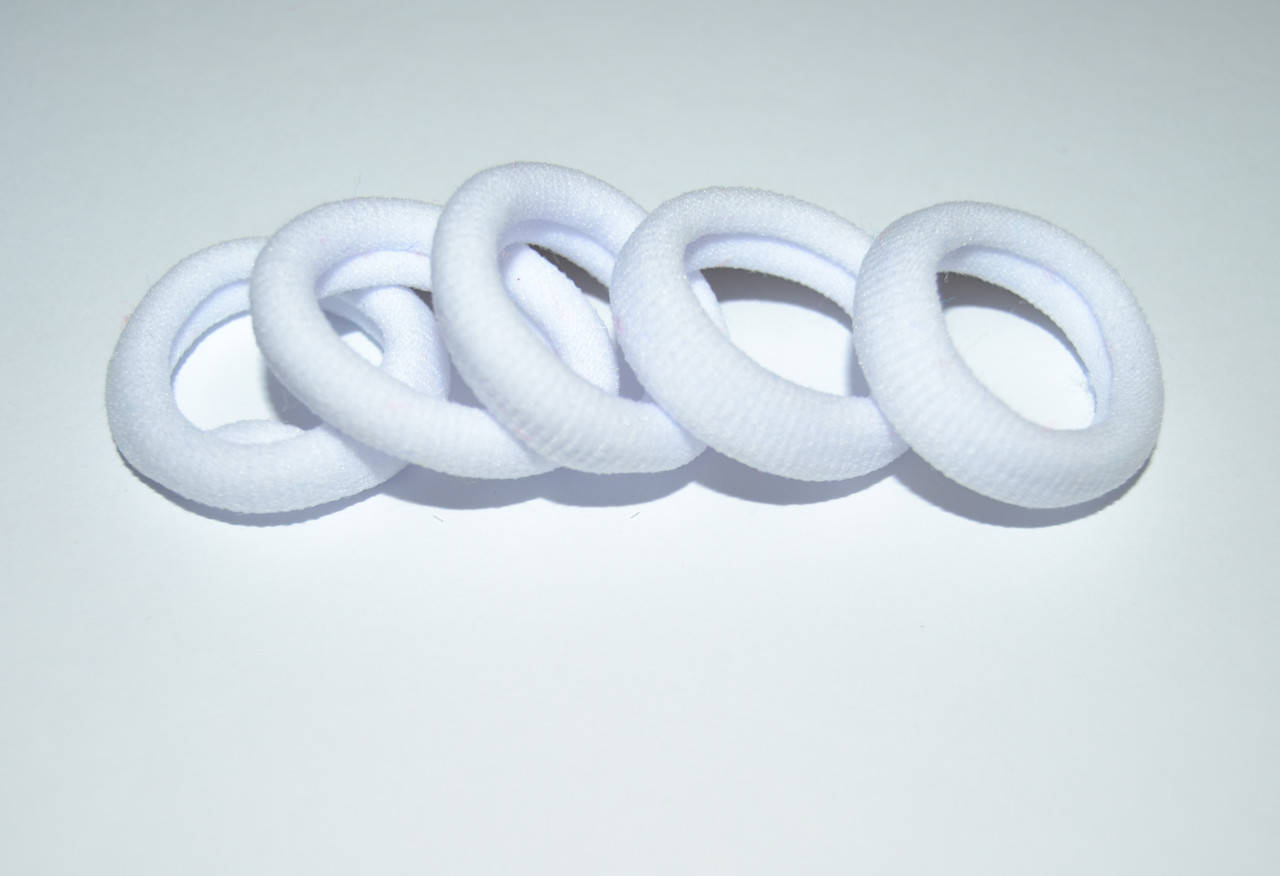 

Гумки для волосся Калуш 3.6см мікрофібра, колір-білий, Белый