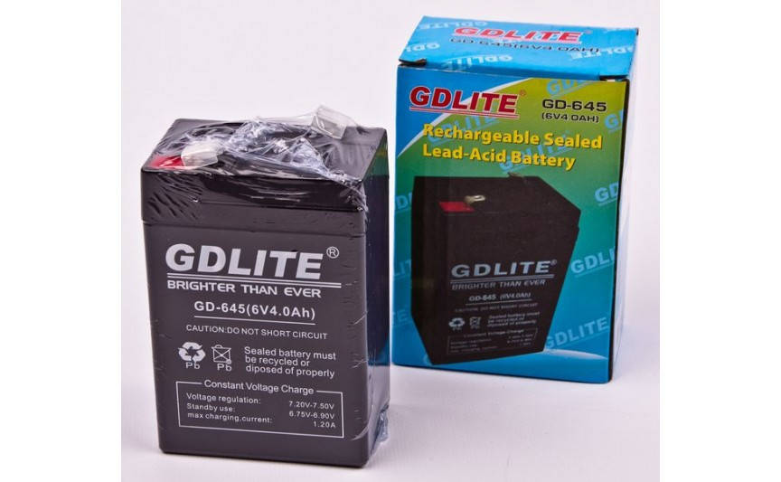 

Аккумулятор GDLite 645 6V-4 Ah