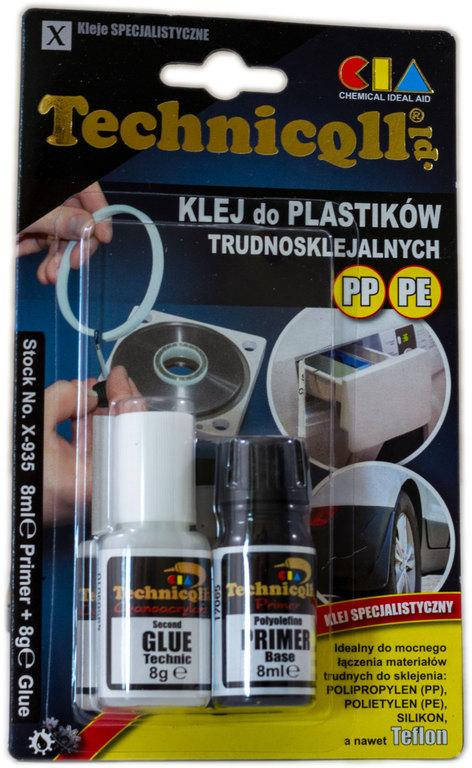 

Клей для пластмассы (PP, PE И PTFE) 8 г Technicqll (с грунтовкой 8 мл)