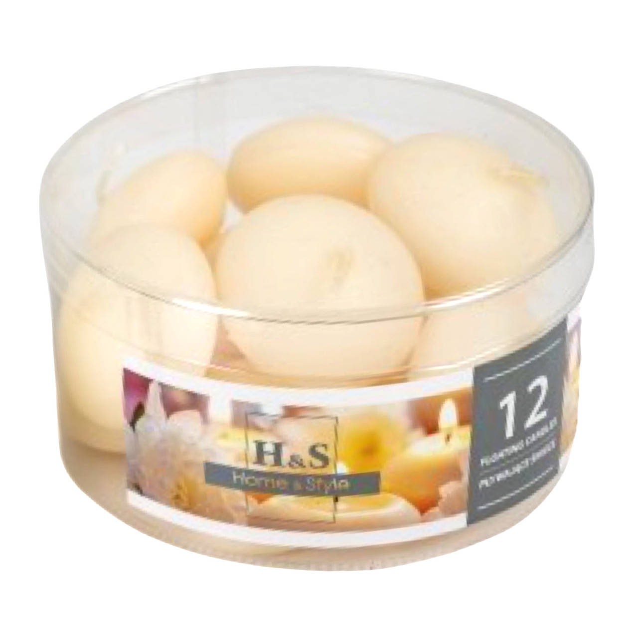 

Плавающие свечи кремовые (12 шт) Home&Style