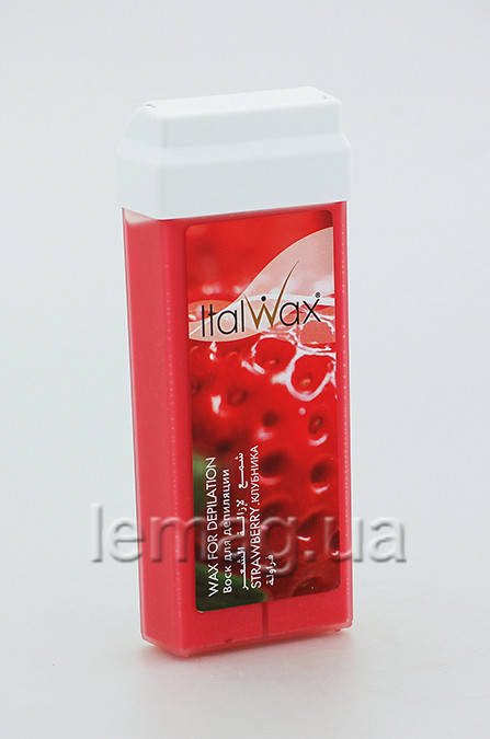 

ItalWax Воск в кассетах с широким роликом,100 мл - Клубника
