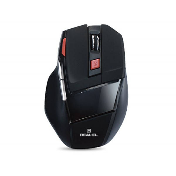 

Мышь Real-El RM-500 Gaming USB Black Б/У, Черный