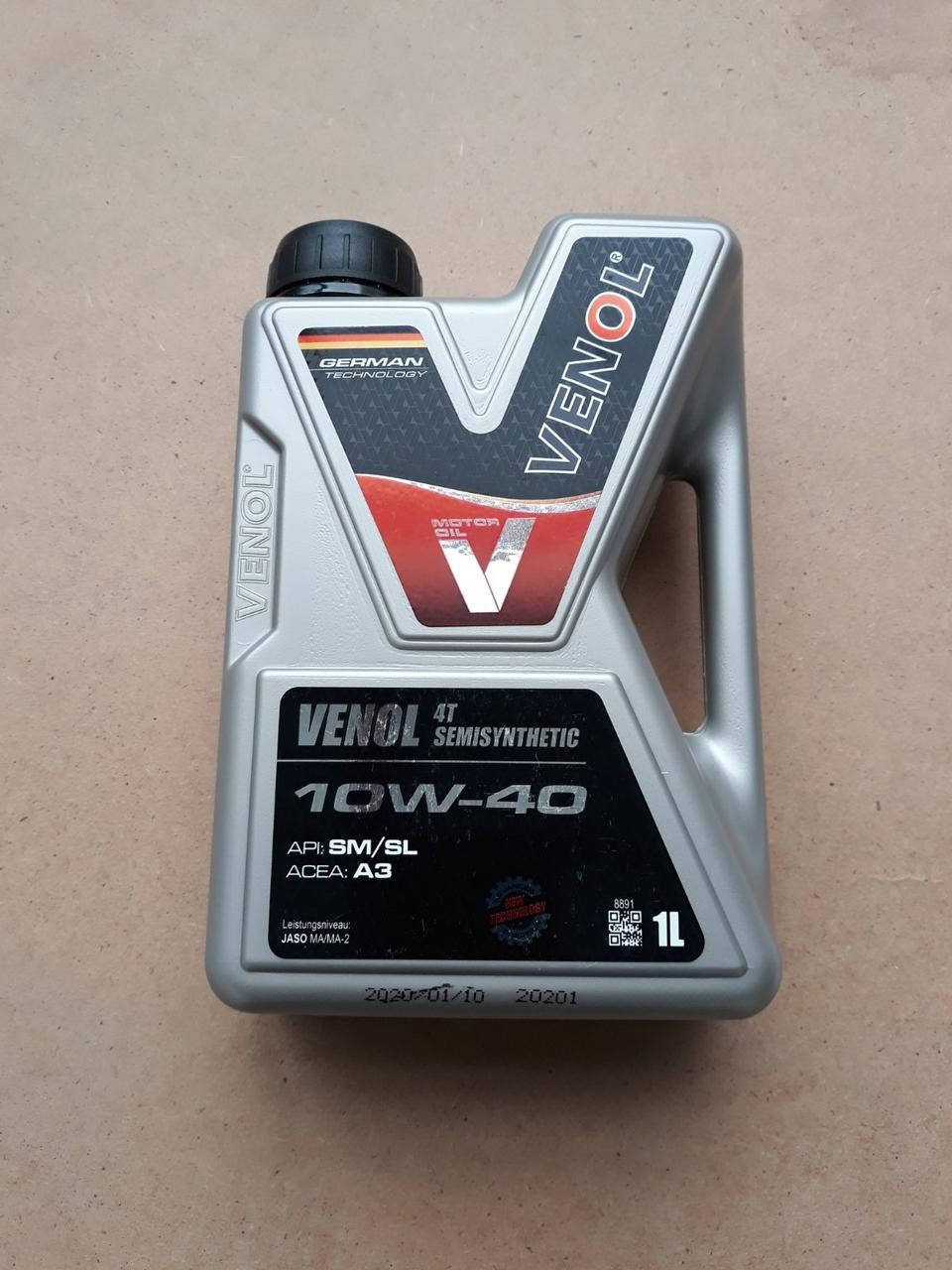 

Моторное масло Venol 4T 10w40 1л