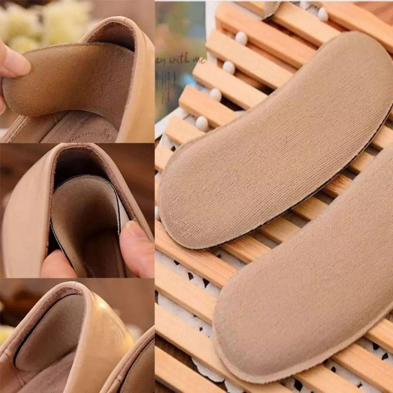 

Накладки на обувь от натирания пяток (Insoles2stripsBeige)