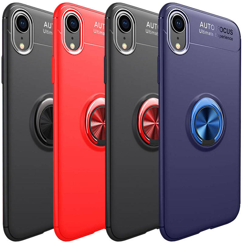 

TPU чехол Deen ColorRing под магнитный держатель (opp) для Apple iPhone XR (6.1")