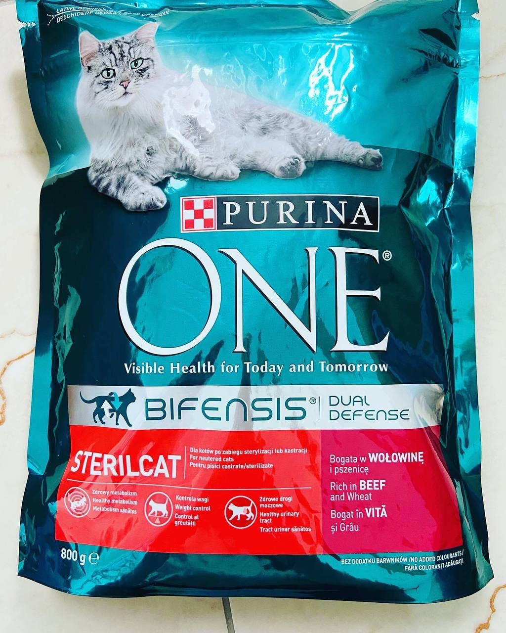 

Корм для кішок Purina One Steril Cat 800g