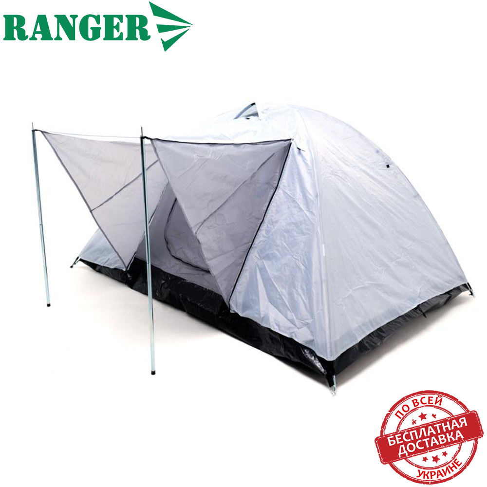 

Палатка кемпинговая туристическая трехместная Ranger Сamper 3, Разные цвета