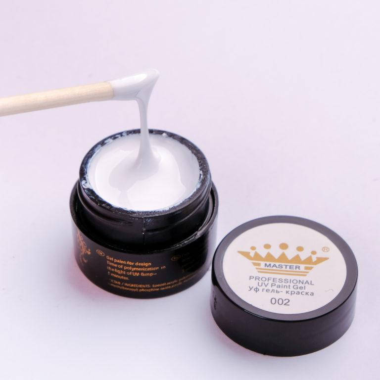 

Гель-краска для ногтей Master Professional, №002 белая
