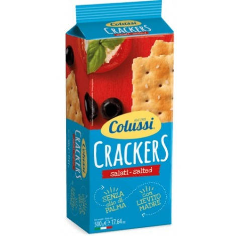 

Крекеры салатные соленые Colussi Crackers salati-salted 500г Италия