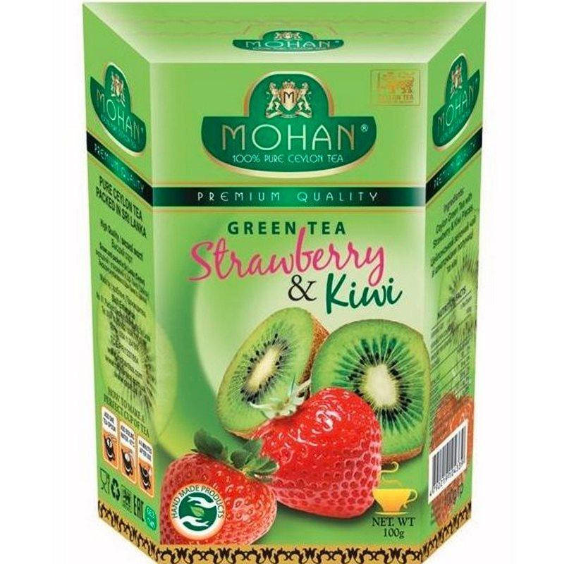

Зеленый чай с клубникой и киви крупнолистовой Mohan 100 гр