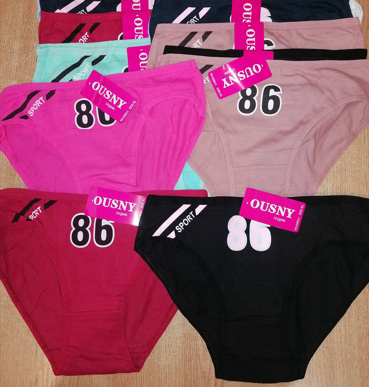 

Женские хлопковые трусики "SPORT". В наличии 42-50 размер, Разные цвета