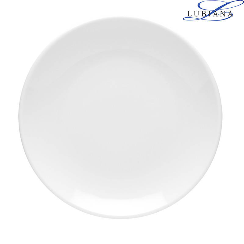 

Тарелка фарфоровая мелкая Lubiana Hotel 190мм, Белый