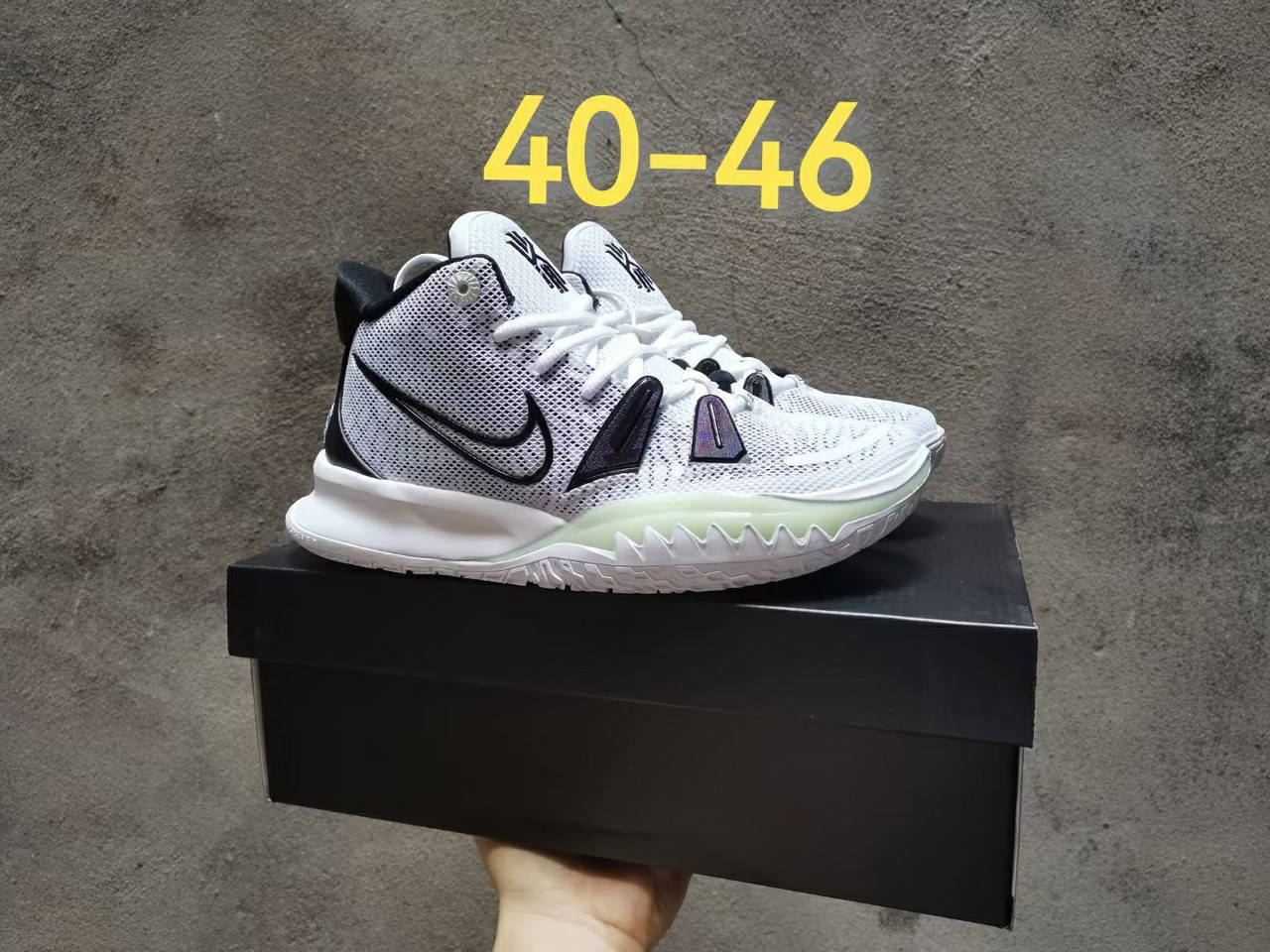 

Eur42 Баскетбольные кроссовки Кайри Nike Kyrie 7 белые, Белый