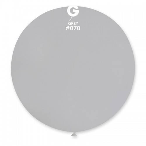 

Латексный шар пастель Серый 31 "/ 70/80см Grey, Белый