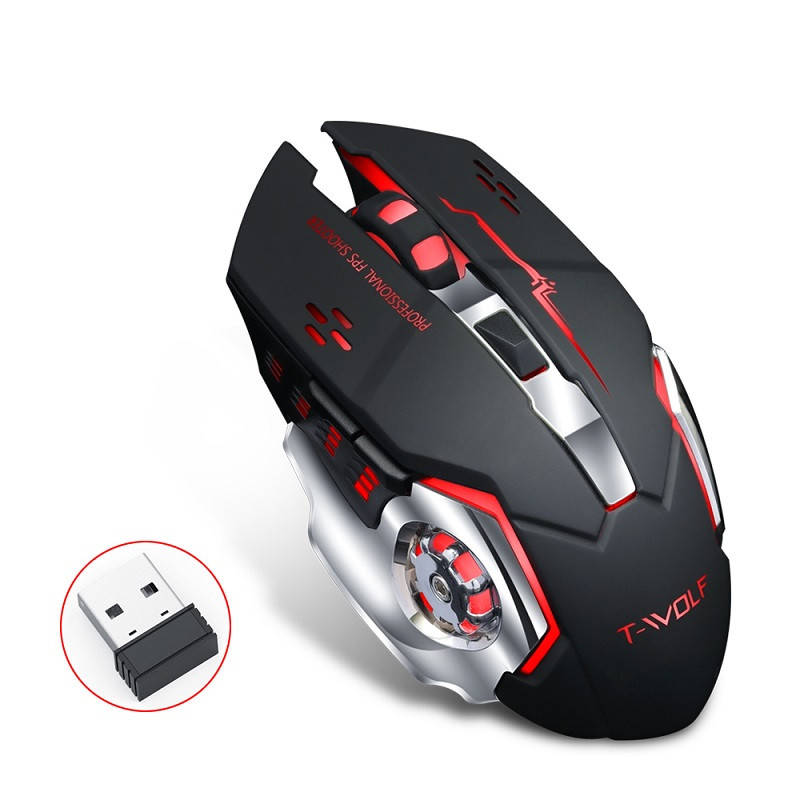 

Мышь беспроводная игровая с подсветкой Sundy Q13 Black (528), Черный