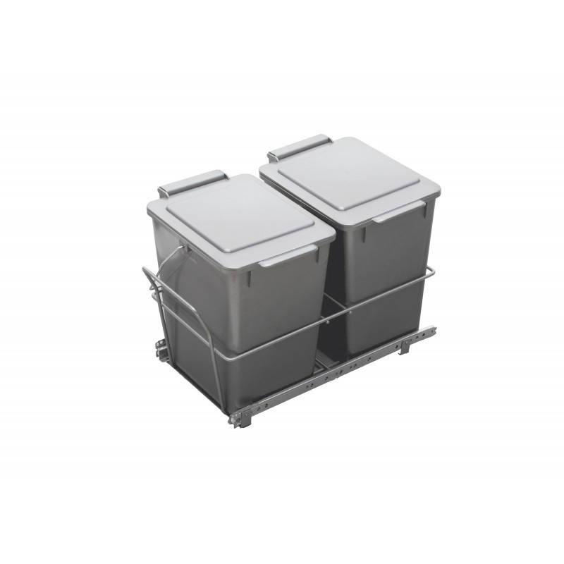 

Мусорное ведро REJS двойное 2x12l фасад 40, Серый