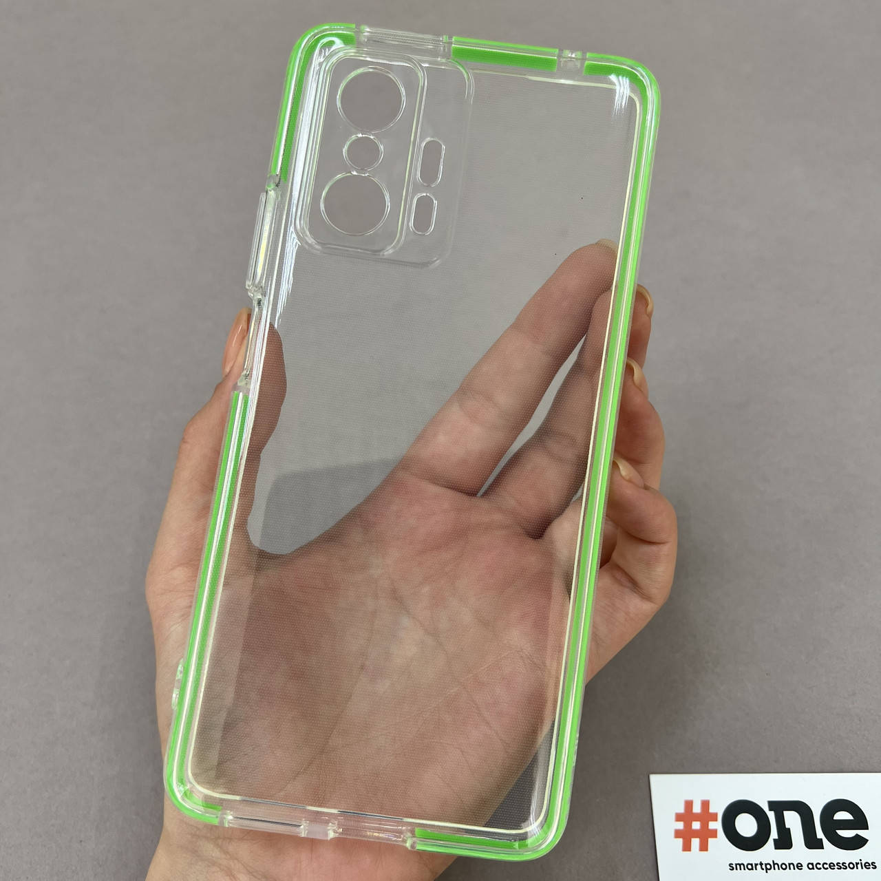 

Чехол для Xiaomi 11T Pro с цветным ободком защитой для камеры чехол на телефон сяоми 11т про салатовый F3W