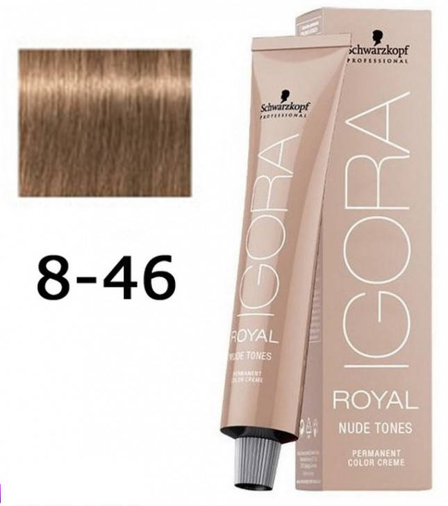 

Крем-краска для волос Schwarzkopf Igora Royal Nude 8-46 Светло-русый бежевый шоколадный 60 мл